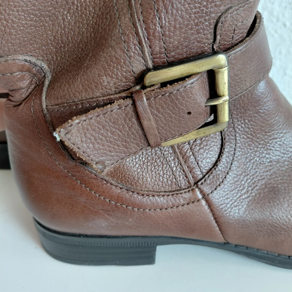 Naturalizer Jessie Knee High Brown  Leather Boots Riding